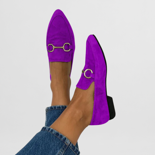 Willow | Horsebit Flat Penny Loafers