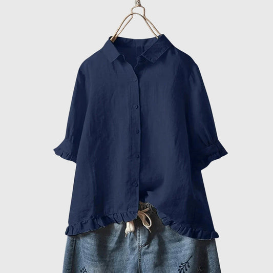 Piper | Elegant Ruffle Trim Shirt