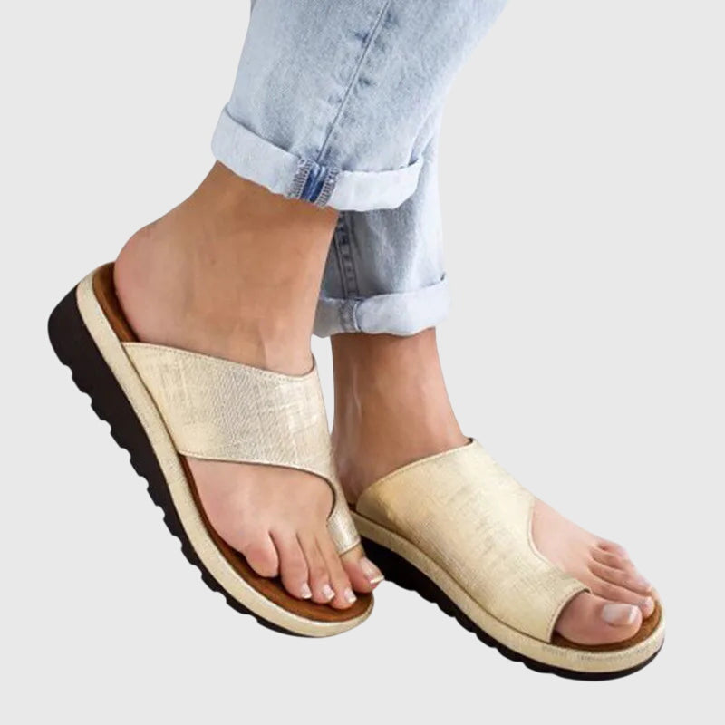 Aria | Orthopedic Wedge Mule Sandals