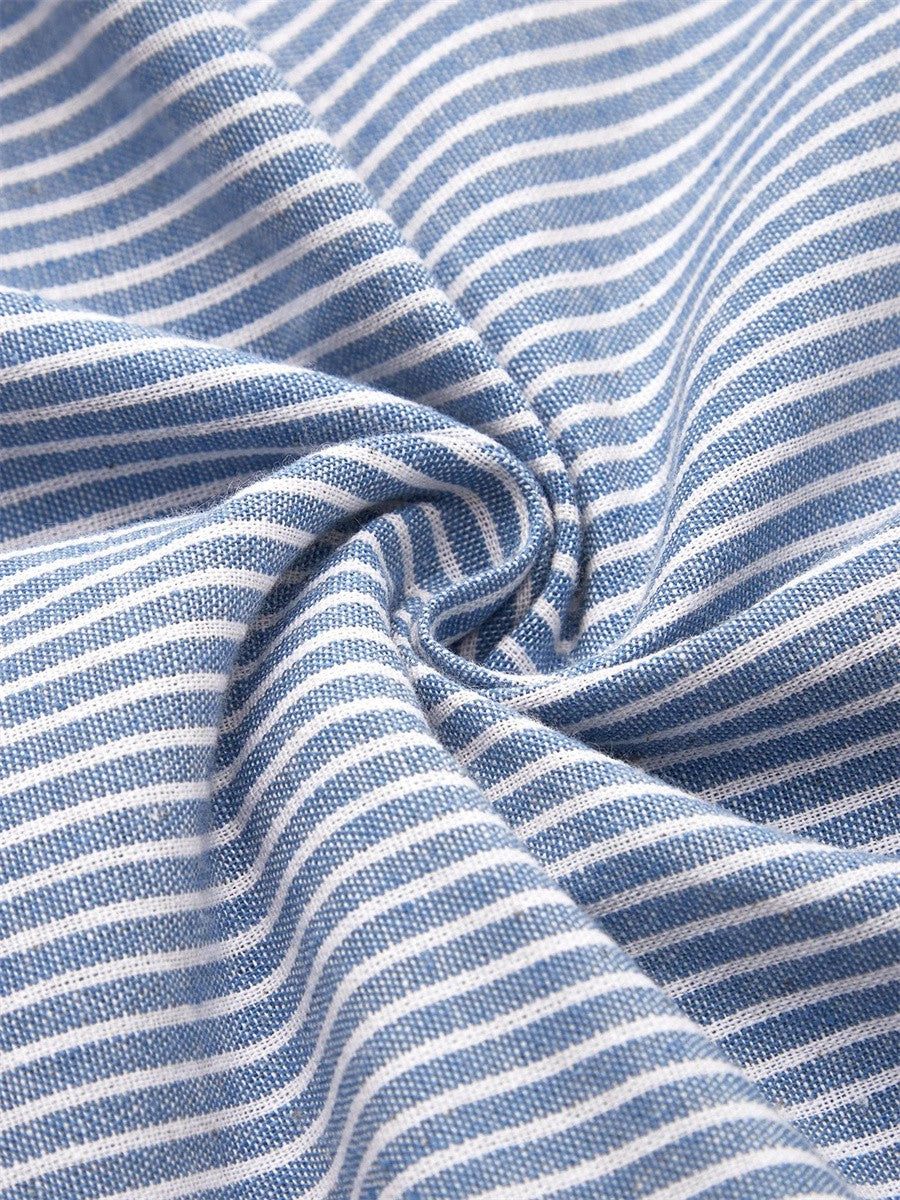 Brooklyn | Striped A-Line Casual Midi Dress