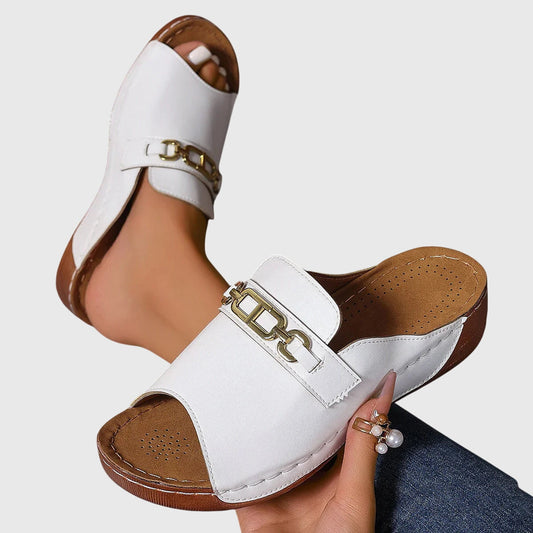 Cora | Wedge Slide Sandals For Women