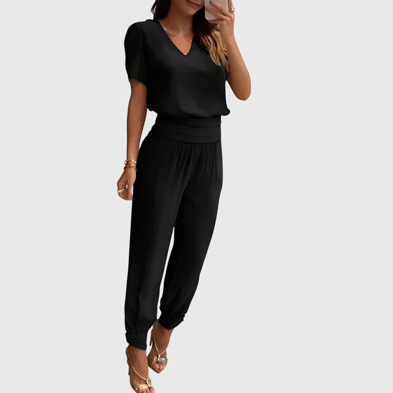 Hailey | Elegant Two Piece Top and Pants Set