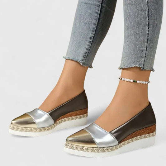 Bella | Stylish Espadrille Wedge Slip-On Shoes