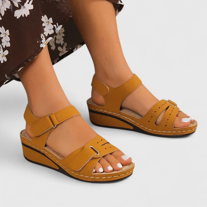 Iris | Orthopedic Comfortablen Wedge Sandals