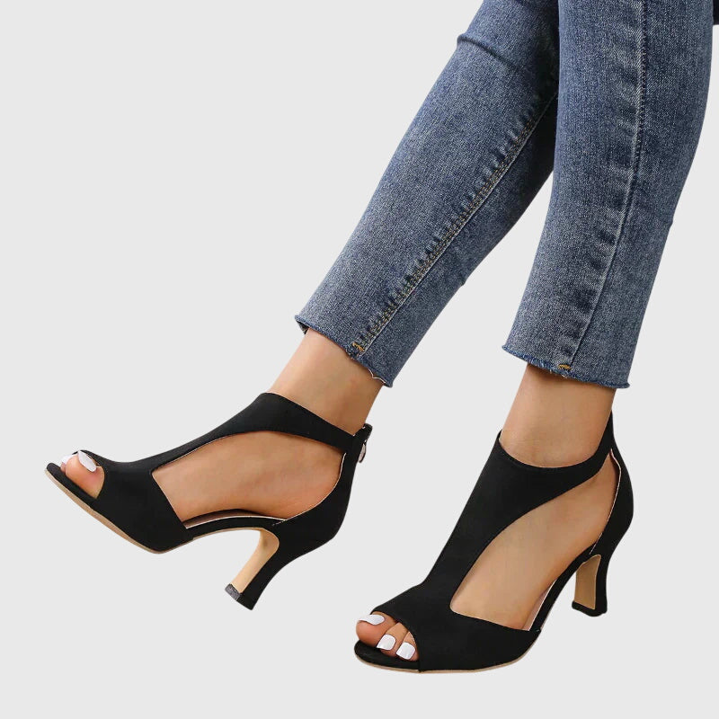Lara | Orthopedic Elegant Peep Toe Heels