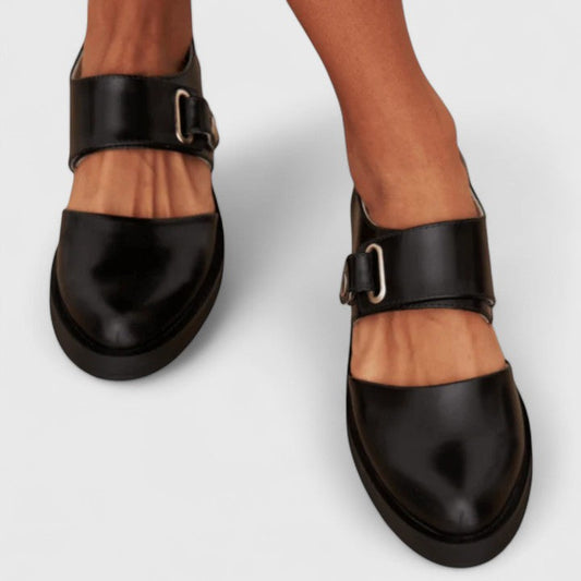 Piper | Elegant Mary Jane Flats With Strap