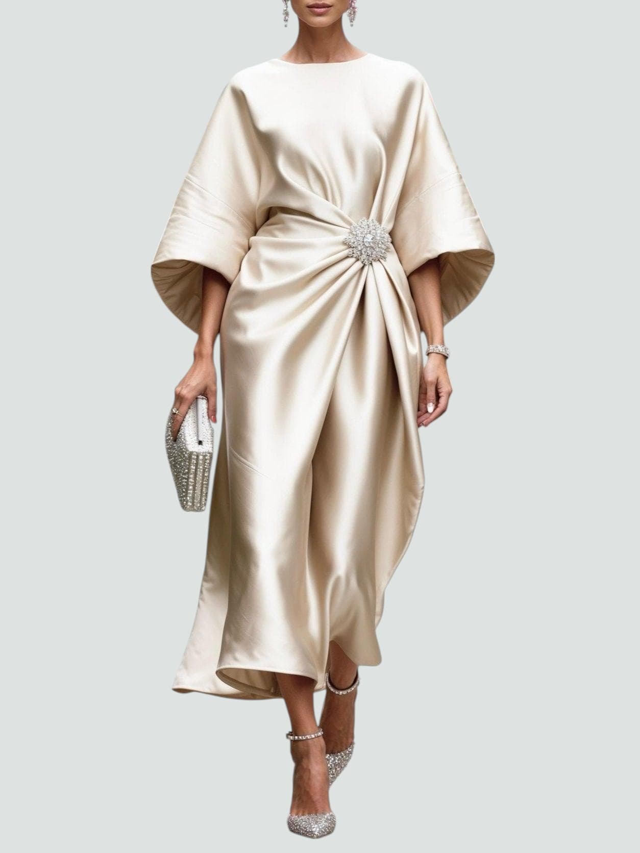 Renee | Elegant Formal Midi Dress