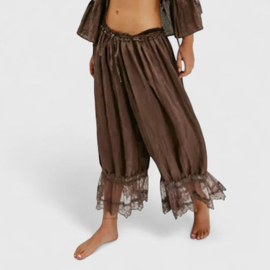 Chloe | Stylish Ruffle Hem Cropped Pants