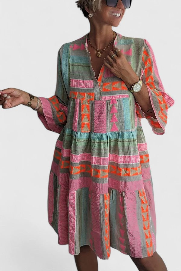 Iris | Printed Summer Mini Dress