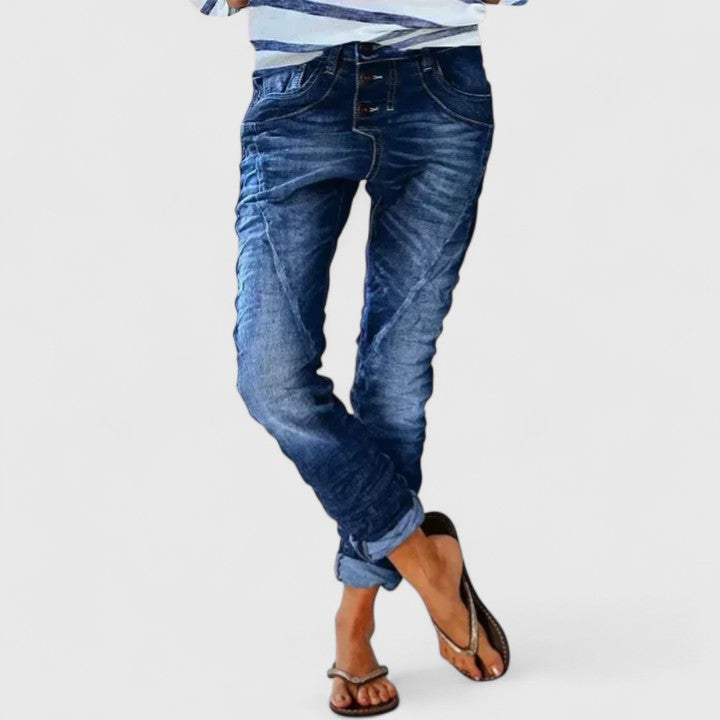 Jade | Stylish Tapered Ankle Jeans Pants
