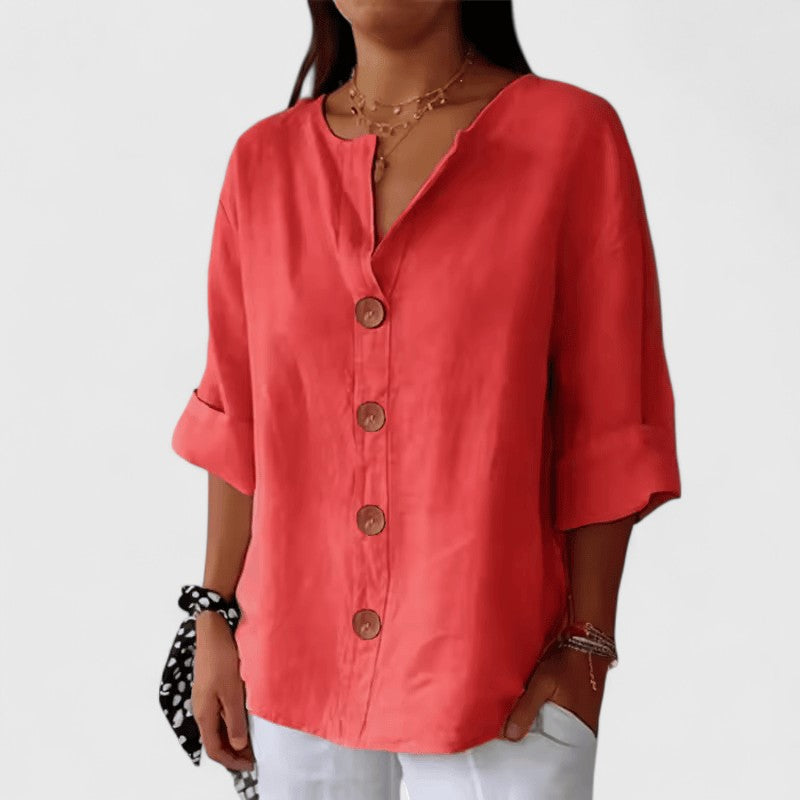 Brooklyn | Elegant Button Front Blouse
