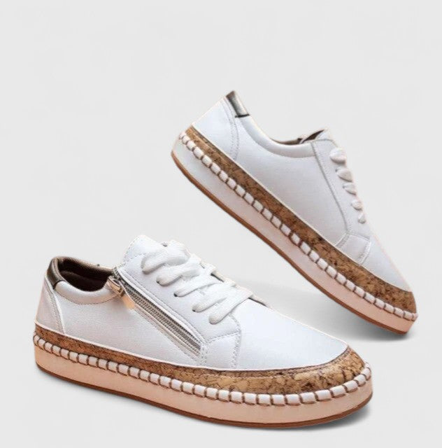 Sienna | Orthopedic Floral Lace-Up Sneakers