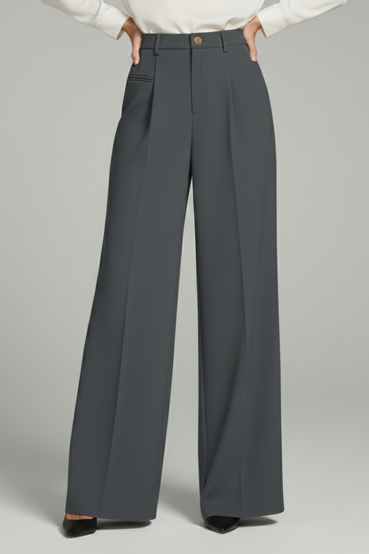 Addison | Elegant Pleated Wide Leg Palazzo Trousers