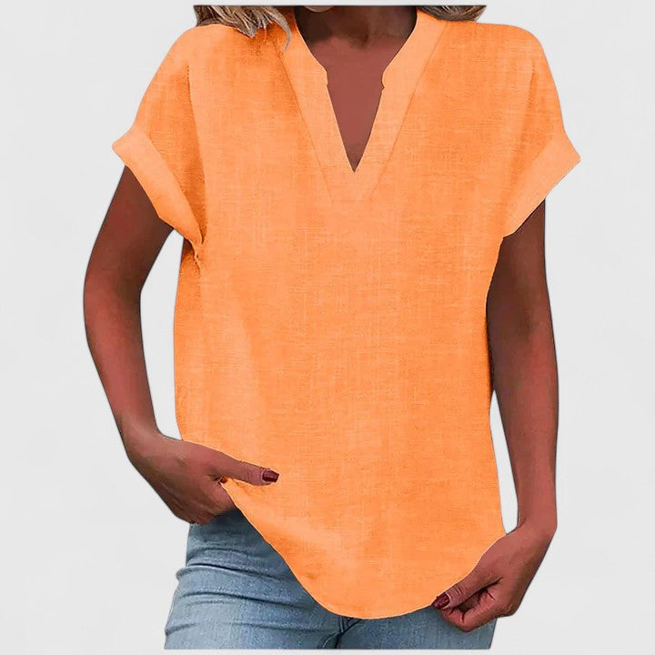 Zoe | Comfortable Blouse Shirt With V-Neck