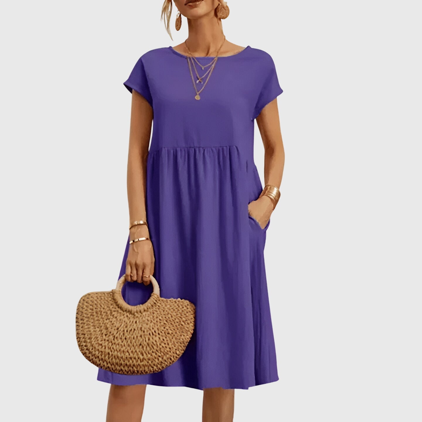 Zoey | Sophisticated Waist Midi Dress