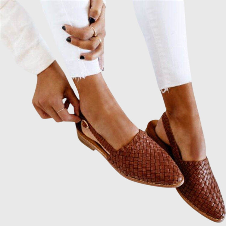 Zoey | Orthopedic Woven Summer Flat Sandals