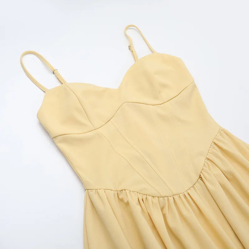 Celeste | Corset Bodice Midi Dress