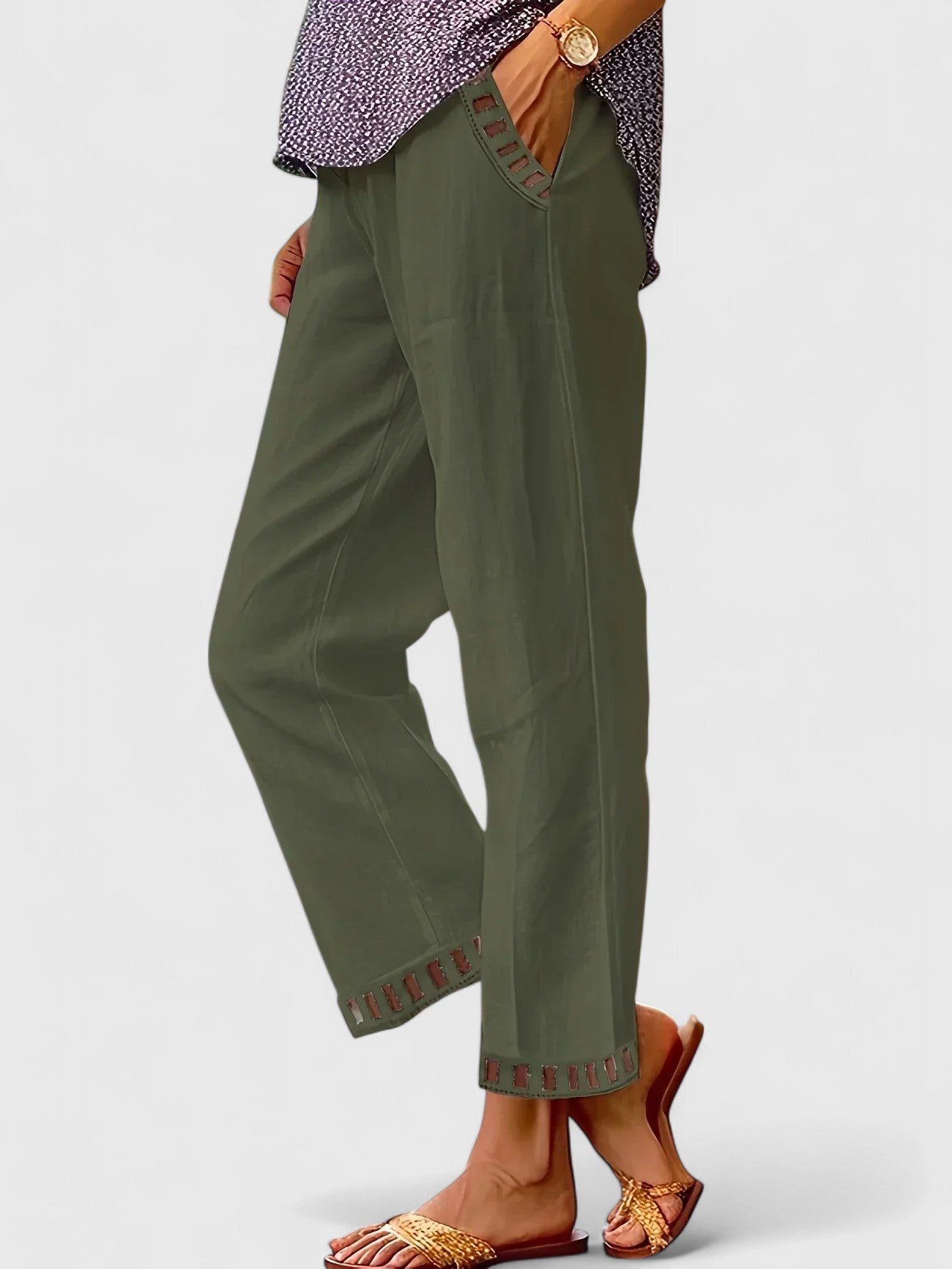 Leah | Cropped Straight Leg Pants