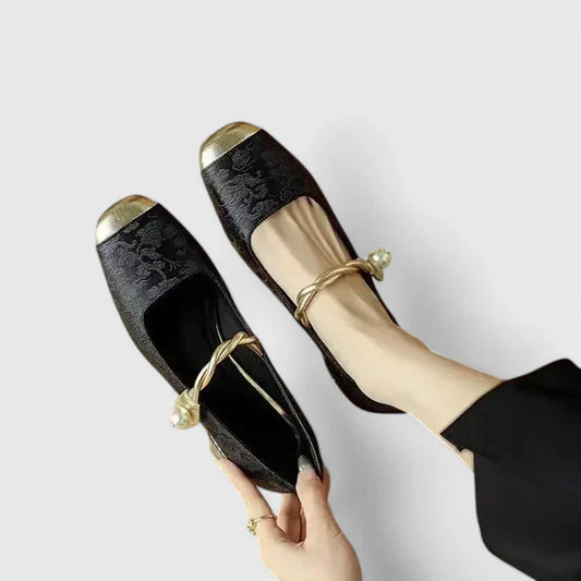 Luna | Elegant Mary Jane Flat Shoes