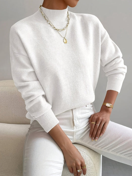Ruby | Elegant Mock Neck Sweater