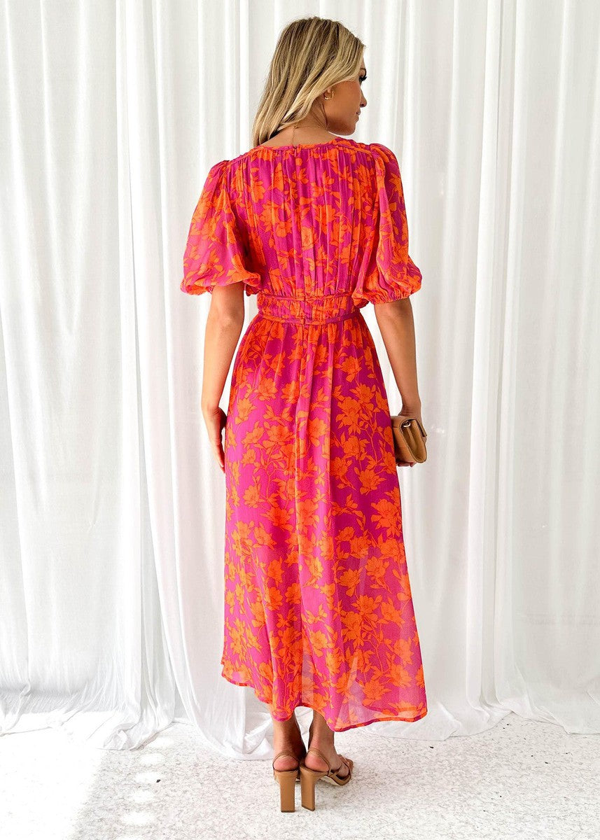 Savannah | Floral Maxi Dress for Wedding Guest