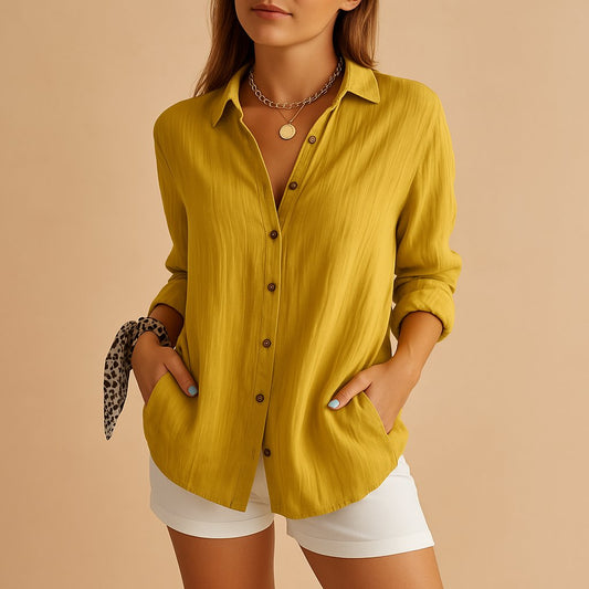 Willow | Comfortable Long Sleeve Blouse Shirt