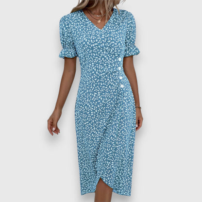 Lily | Ditsy Floral Midi Dress