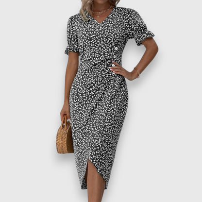 Lily | Ditsy Floral Midi Dress