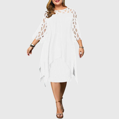 Diana | Elegant Plus Size Midi Dress