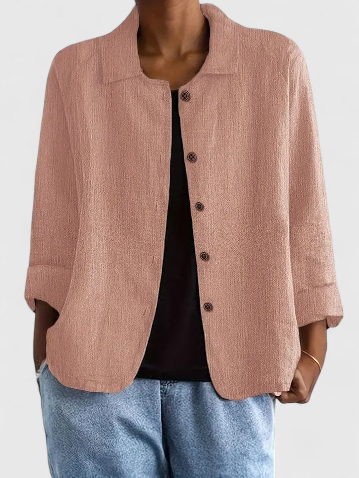Amber | Relaxed Button Front Shirt
