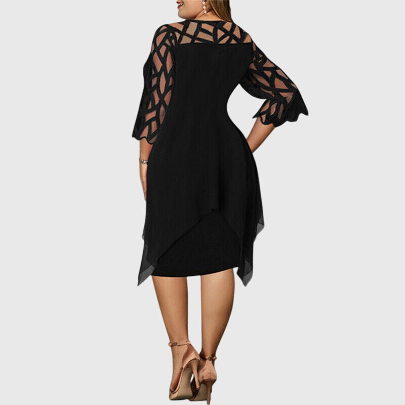 Diana | Elegant Plus Size Midi Dress
