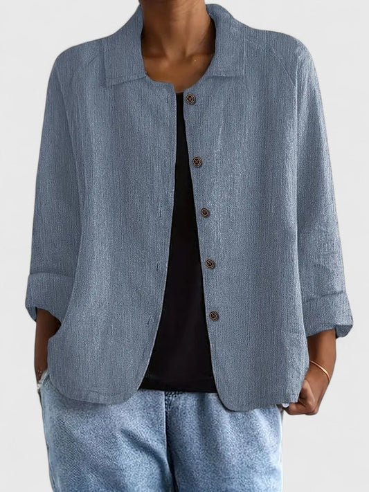 Amber | Relaxed Button Front Shirt