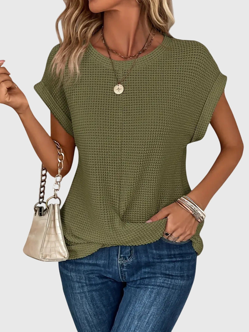 Scarlett | Sophisticated Knitted Top With Crew Neck