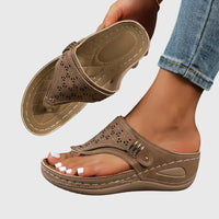 Luna | Orthopedic Thong Wedge Sandals