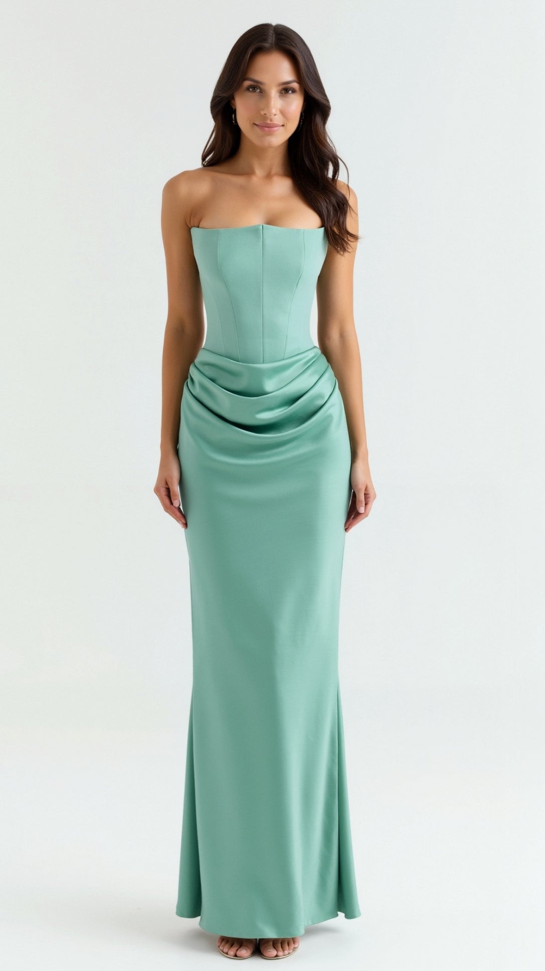 Ava | Corset Maxi Dress for Wedding Guest