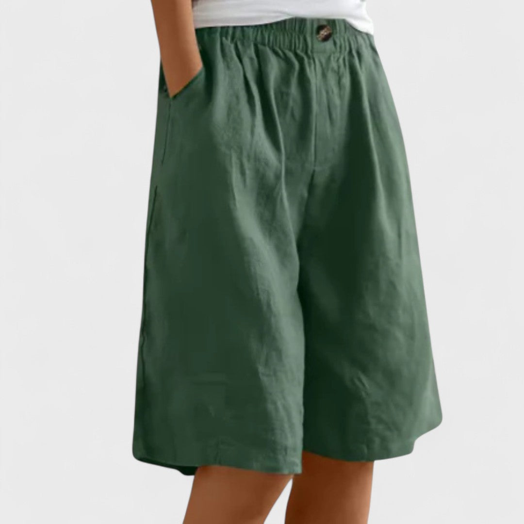 Nora | Comfortable Wide-Leg Bermuda Shorts