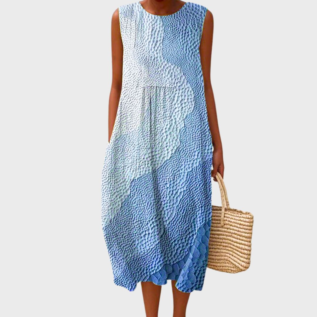 Nora | Elegant Sleeveless Summer Midi Dress