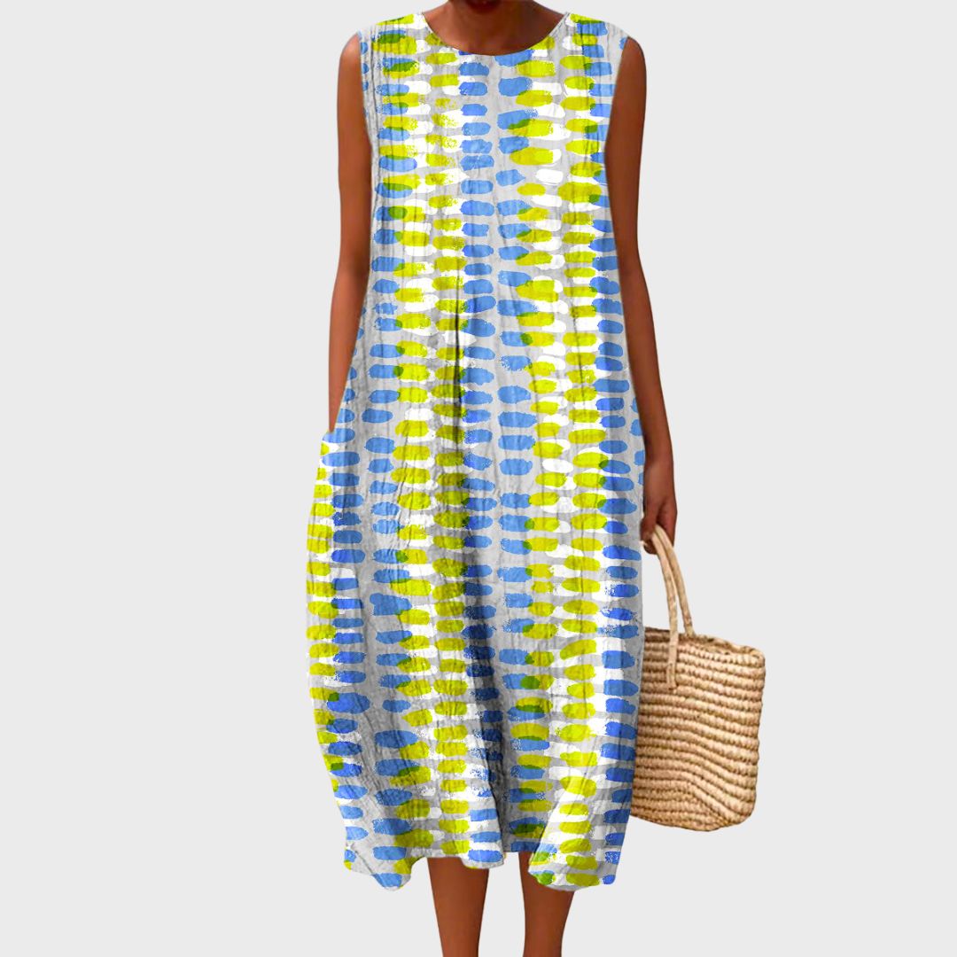 Nora | Elegant Sleeveless Summer Midi Dress