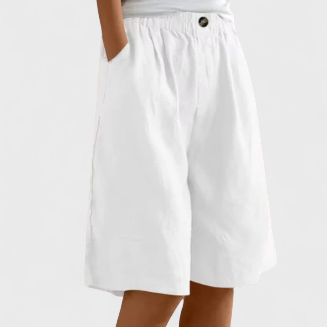 Nora | Comfortable Wide-Leg Bermuda Shorts