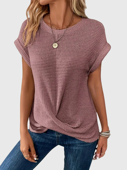 Scarlett | Sophisticated Knitted Top With Crew Neck