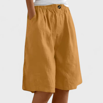 Nora | Comfortable Wide-Leg Bermuda Shorts