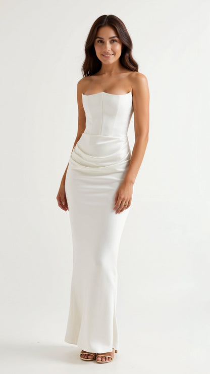 Ava | Corset Maxi Dress for Wedding Guest