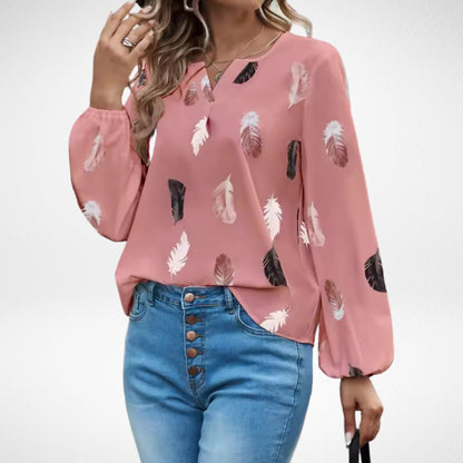 Demi | Comfortable Print Lightweight Blouse
