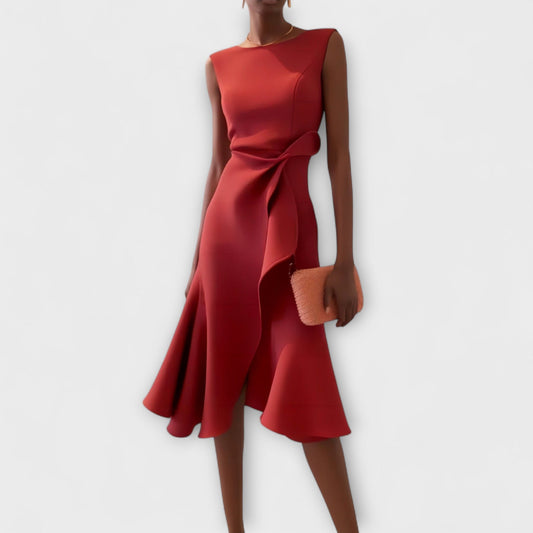 Amber | Elegant Sleeveless Midi Dress
