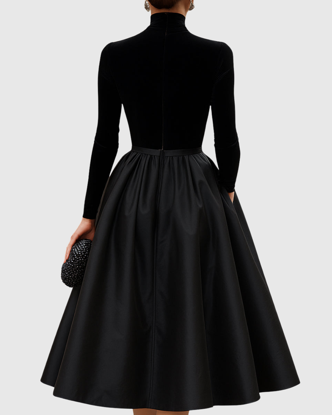 Violet | Elegant Velvet Midi Dress