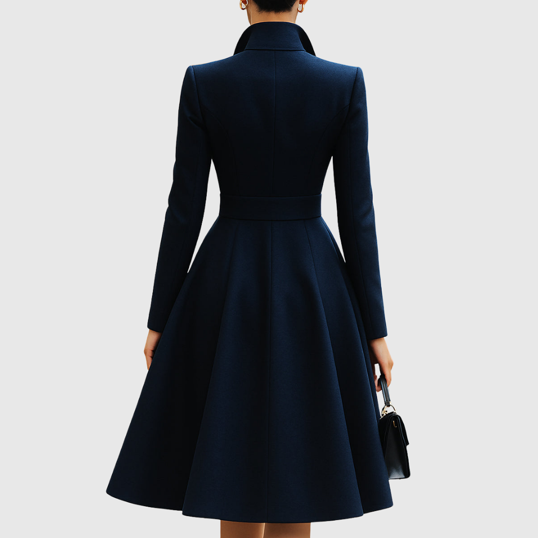 Scarlett | Tailored A-Line Coat Midi Dress