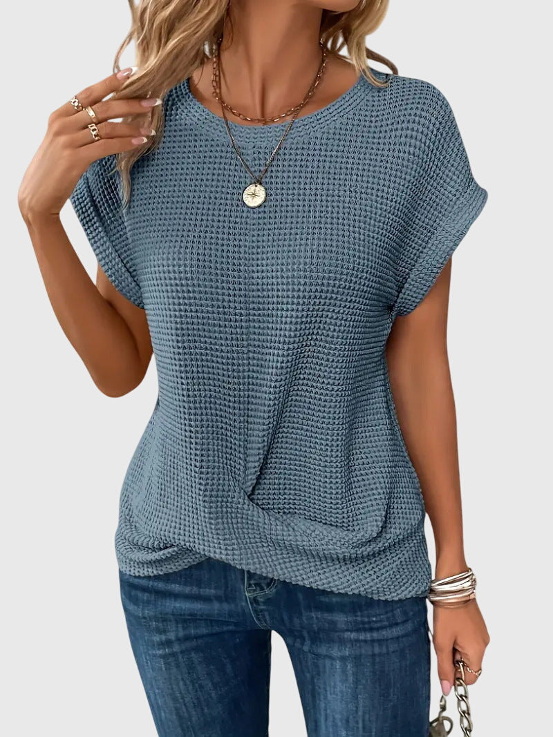 Scarlett | Sophisticated Knitted Top With Crew Neck