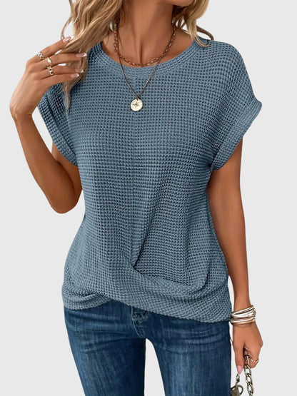 Scarlett | Sophisticated Knitted Top With Crew Neck
