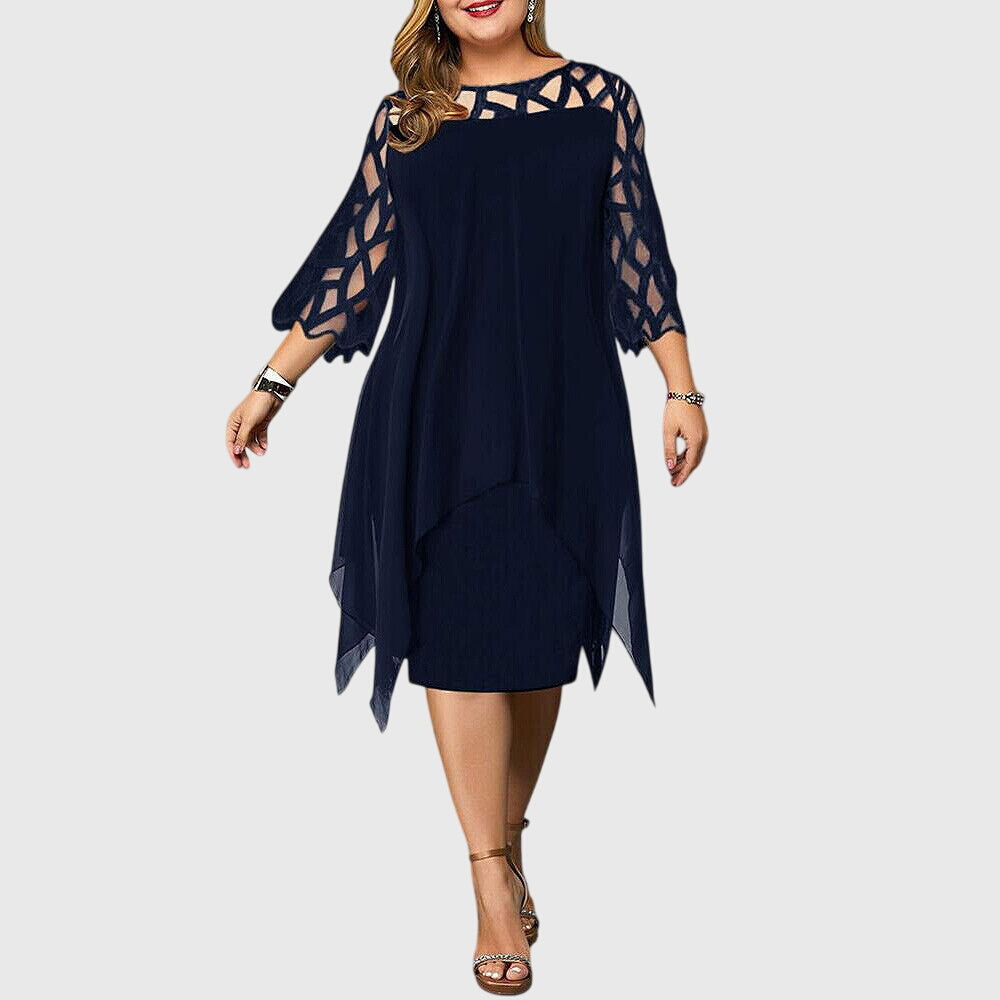 Diana | Elegant Plus Size Midi Dress