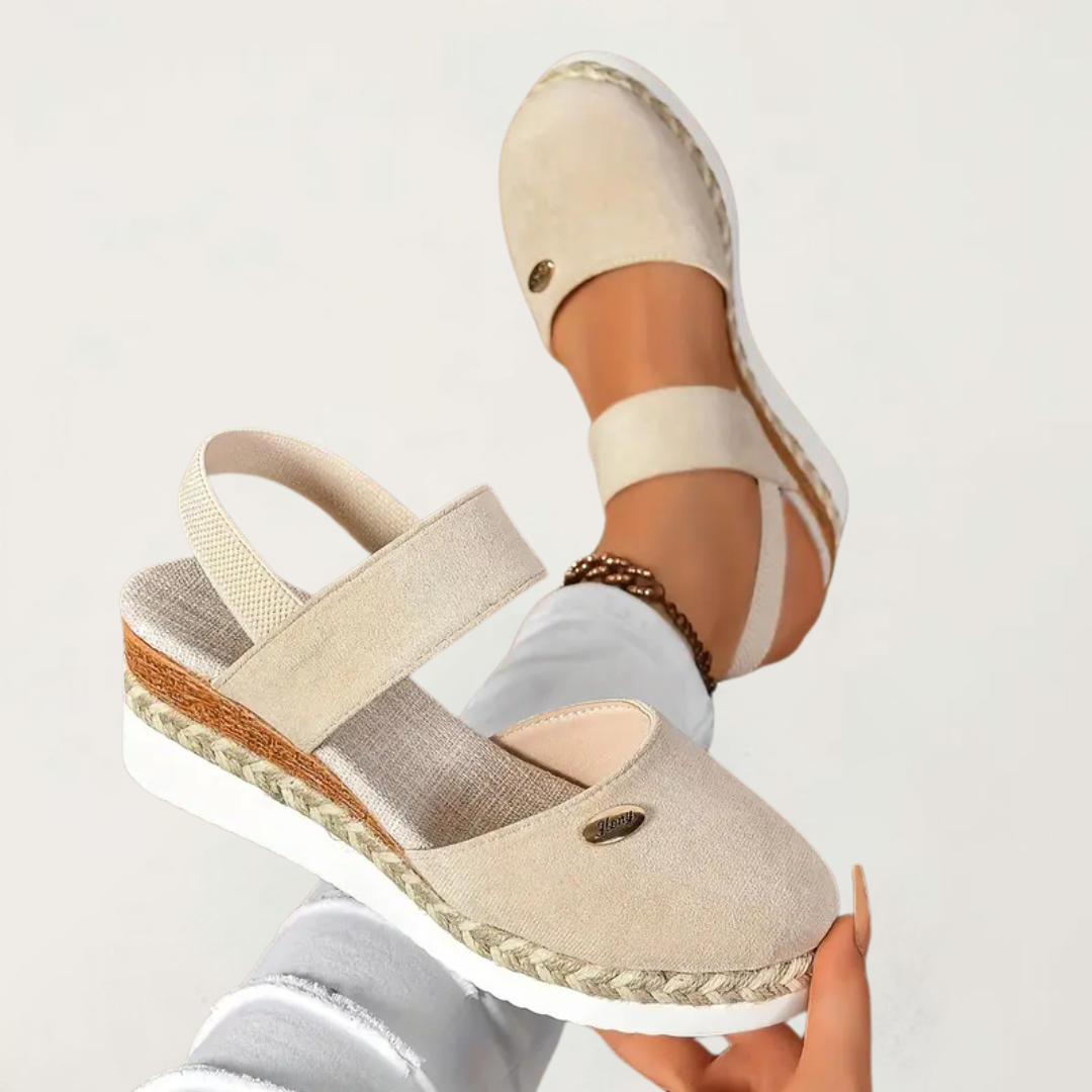 Amelia | Orthopedic Espadrille Platform Wedge Sandals